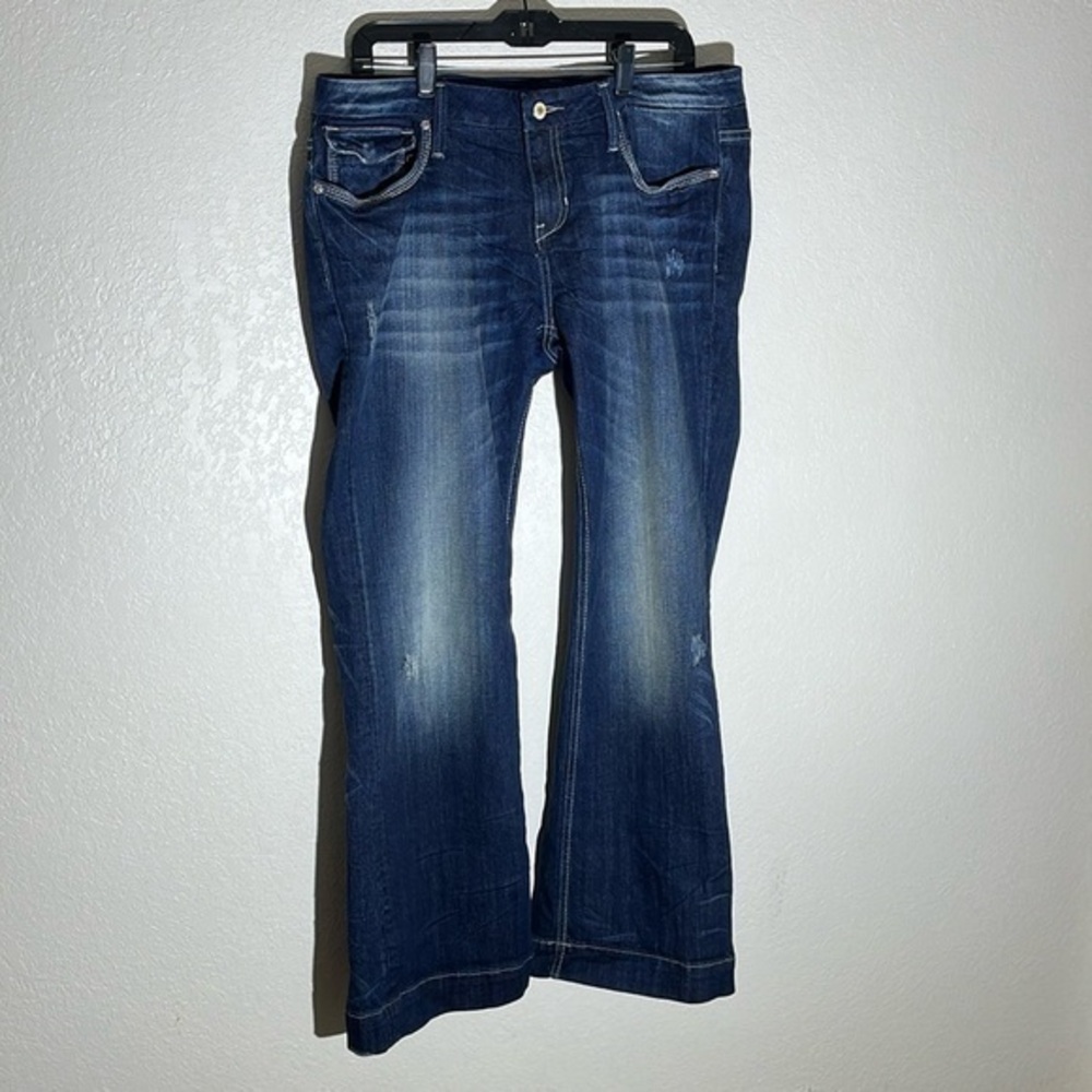 Vigoss size 13 Indigo Flare leg denim Jeans